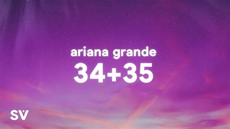 Ariana Grande - 34+35 (Lyrics) Chords - Chordify