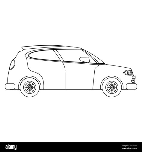 How To Draw A Simple Car Side View