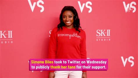 Simone Biles Thanks Fans For Helping Her Realize She’s ‘more Than [her] Accomplish Video