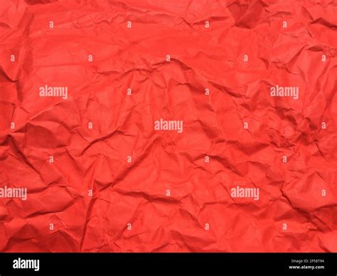 Red Crumpled Paper Texture Background For Design Wallpaper For Copy