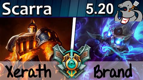 Scarra Xerath Vs Brand Mid Master S5 421 Youtube