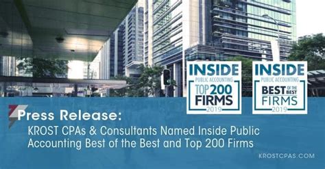 Krost Cpas And Consultants Named Inside Public Accounting Best Of The