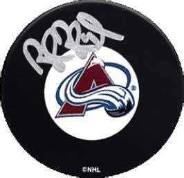 Rob Blake autographed Hockey Puck (Colorado Avalanche)