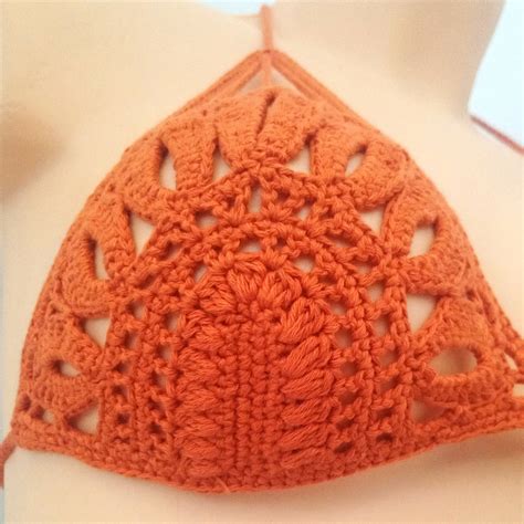Crochet Bikini Crochet Halter Top Bikini Boho Festival Top Etsy