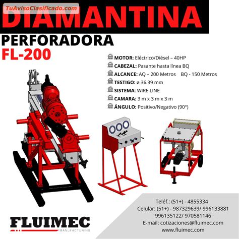 Perforadora Diamantina Fl Para Miner A Empresas E Industrias