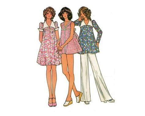 1970s Baby Doll Dress Pattern Maternity Smock Top Or Swimsuit Etsy