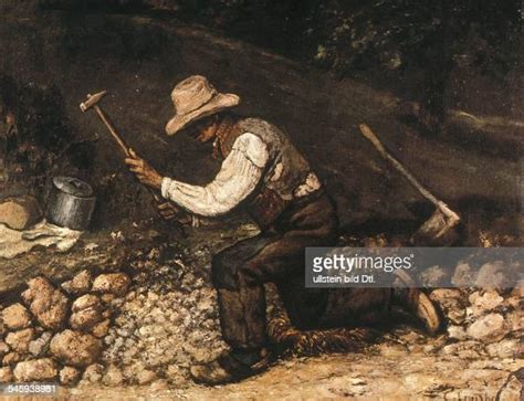 STONEBREAKERS. 'The Stonebreakers.' Oil on canvas by Gustave Courbet ...