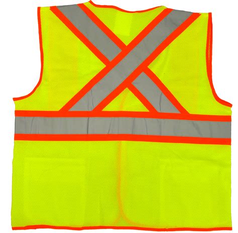 Deluxe High Visibility Fluorescent Safety Vest Sweater Vest Clipart Full Size Clipart