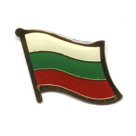 Bulgaria Single Flag Pin Badge In Pins And Badges From Home And Garden On