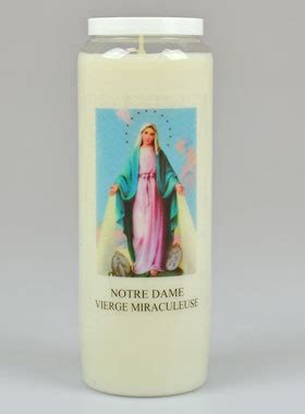 Bougie De Neuvaine Vierge Miraculeuse Cm La Boutique Des Chr Tiens