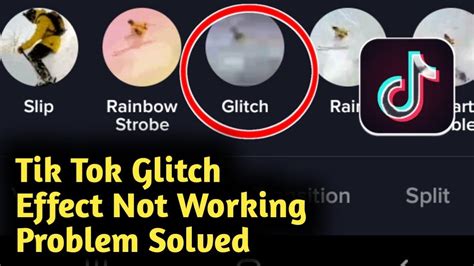 Tik Tok Glitch Effects Not Working Problem Solved Youtube