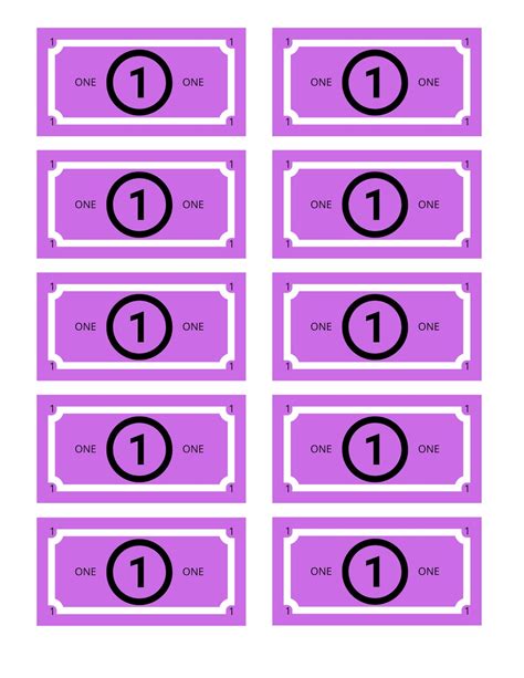 Printable Play Money Etsy