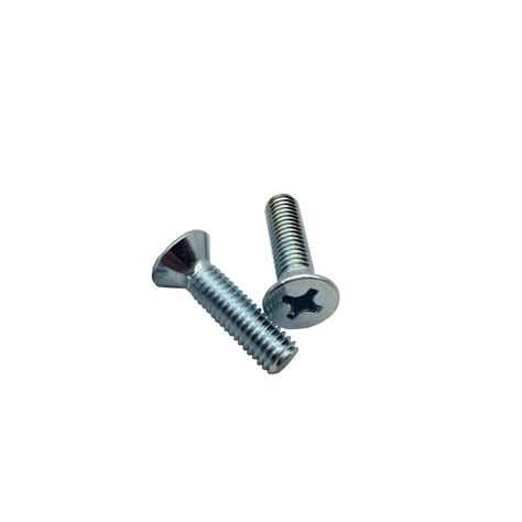 Zinc Din965 Cross Recessed Countersunk Flat Head Screw China Machine Screws And Cross Recessed