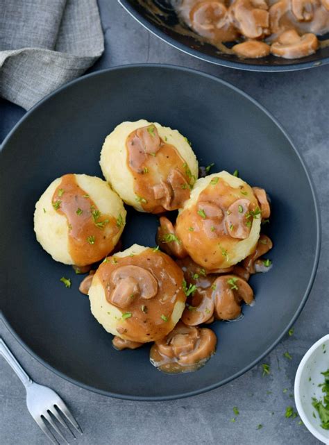 German Potato Dumplings Recipe Kartoffelklöße Elavegan