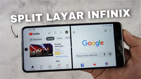 Cara Membagi Layar HP Infinix Menjadi 2 Split Screen Infinix YouTube