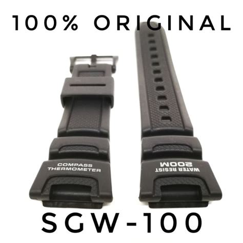 ( Ready stock )Original Casio Band for SGW-100 Casio Replacement Band ...