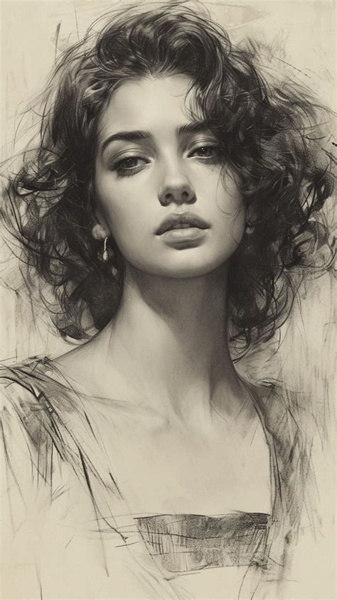 Pin by talina on اسود وابيض in 2024 Portrait sketches Portrait