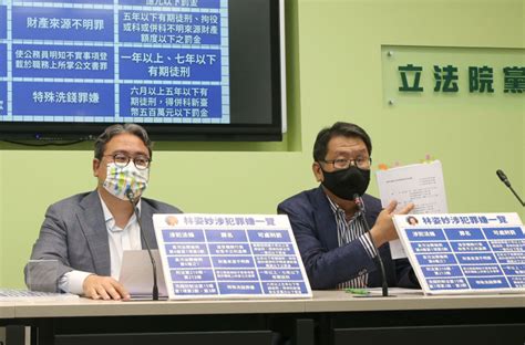 林姿妙涉貪今首開庭 綠營籲說清楚講明白 政治 中時