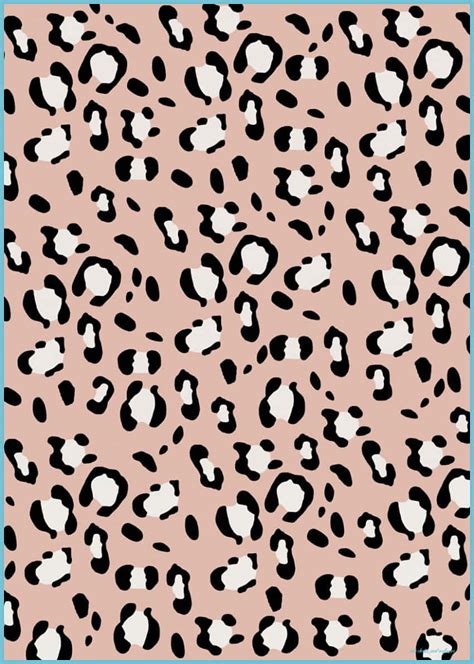 Download A Pink And Black Leopard Print Fabric Wallpaper