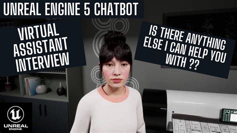 Unreal Engine Chat Ai Virtual Assistant K Youtube