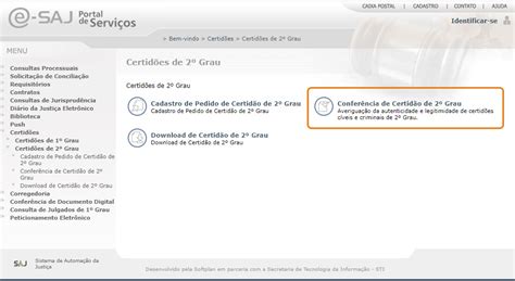 Como Realizar O Pedido De Certid Es De Grau No Portal E Saj Do Tjsp