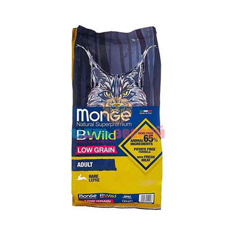 Monge (Монже) - BWild Cat Hare, Сухой корм для кошек с мясом зайца ...