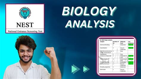 Uncover The Secrets Of Cracking The NEST Exam Biology PYQ Analysis