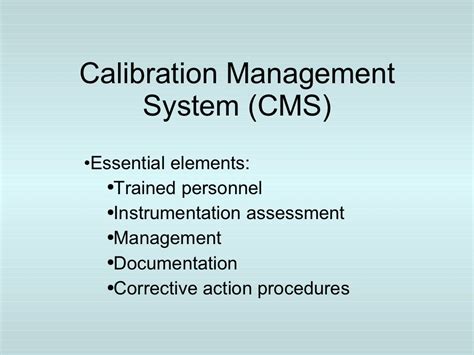 Calibration Management System