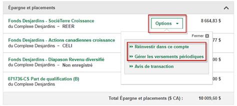 fonds desjardins en ligne desjardins
