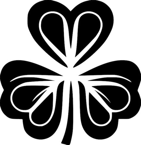 Premium Vector Four Leaf Clover Minimalist And Simple Silhouette