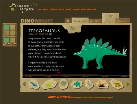 Sheppard Software Dinosaurs Microsite Play Online On Flash Museum