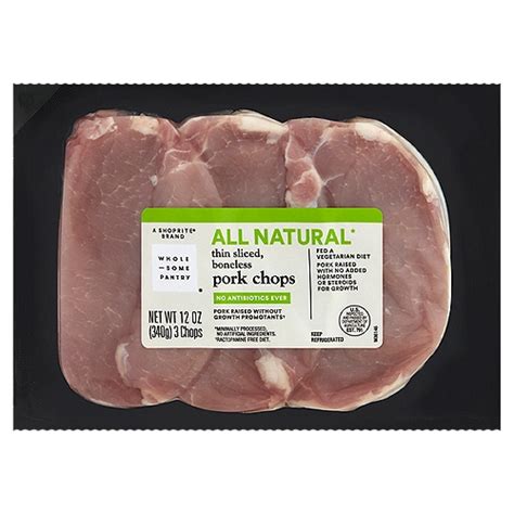 Wholesome Pantry Thin Sliced Boneless Pork Chops