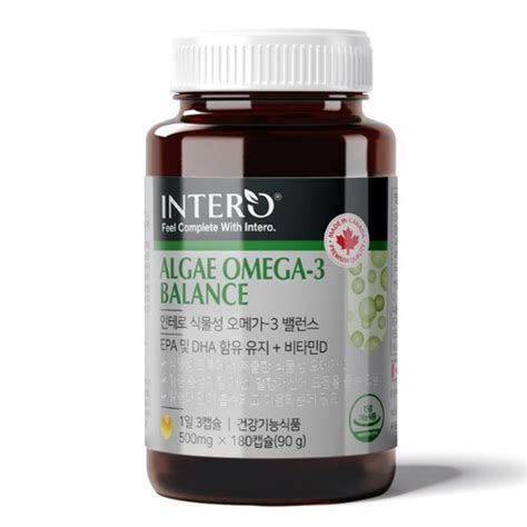 INTERO 藻油Omega 3魚油膠囊 90g 酷澎 天天低價你的日常所需都在酷澎