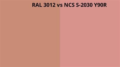 Ral 3012 Vs Ncs S 2030 Y90r Ral Colour Chart Uk