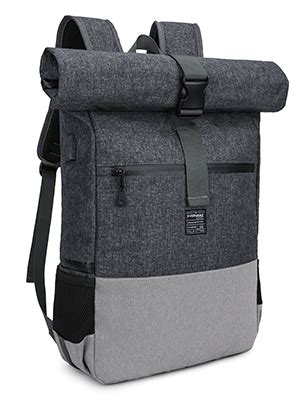 Evervanz Laptop Rucksack Damen Herren Roll Top Wasserdichter