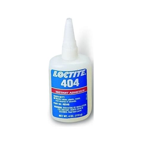 Loctite 404 Instant Adhesive 4 Oz Bottle Clear 1 Per Bo 234044