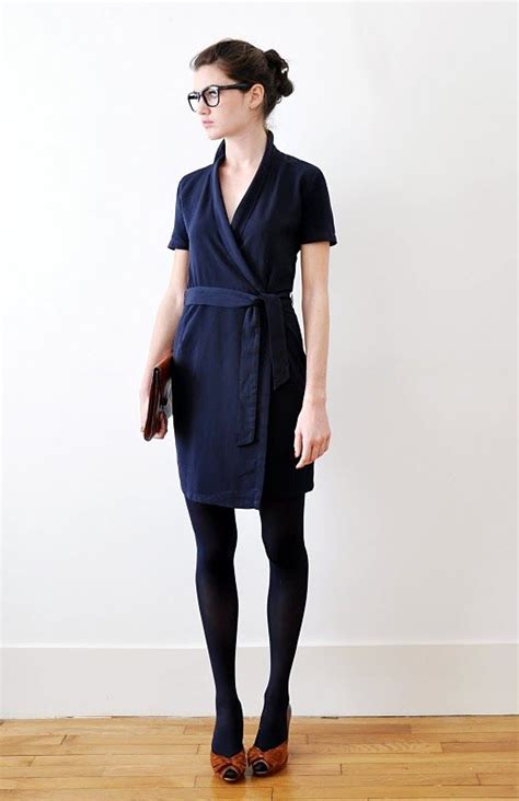 Navy Blue Dress With Black Leggings Dresstc