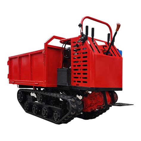 Low Price Automatic Gasoline Electric Dump Self Loading Rubber Track