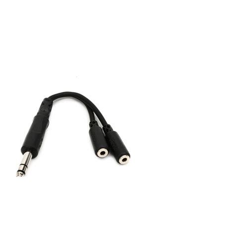 Hosa YMP 234 Y Cable 1 4 Inch TRS Male To Dual 3 5mm TRS Female Sam