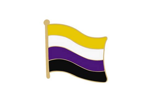 Non Binary Flag Pin Lgbtq Flags Australia