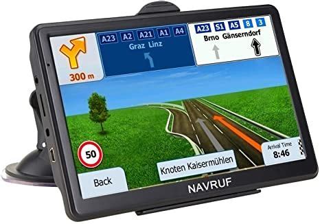 anorerex 7 inch car gps navigation system with built - in bluetooth