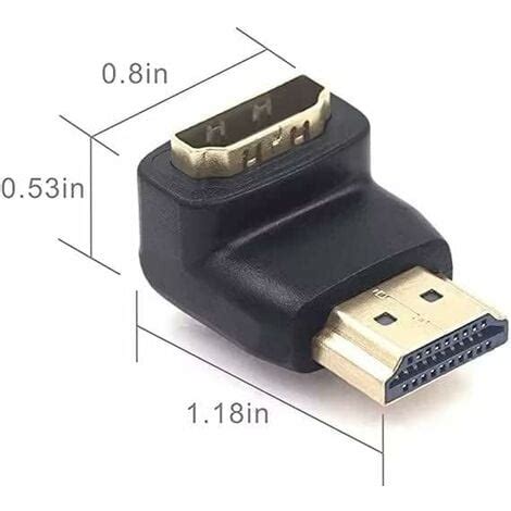 Lot De Adaptateur Hdmi Degr S Et Degr S Connecteur Hdmi Coud