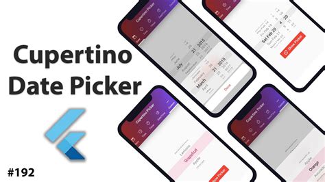 Flutter Tutorial Cupertino Date Picker Time Picker