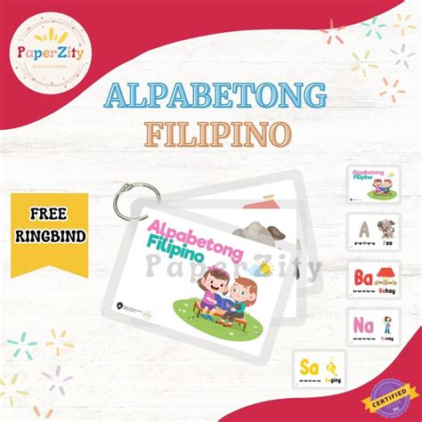 Alpabetong Filipino Laminated Flashcards For Kidsabkdfilipino