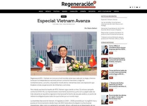 Mexican Media Spotlights Vietnamese Top Legislators Upcoming Visit To