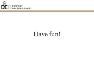 Bronze DofE | PPT