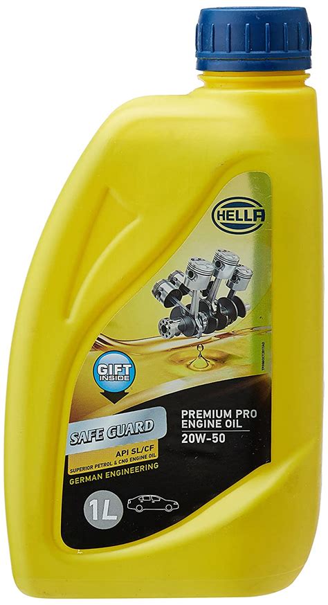 Hella 358059741 Safe Guard Premium Pro 20W 50 API SL Engine Oil For