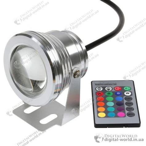 Влагостойкий RGB точечный светильник 10 Вт 12-24В для подсветки ...