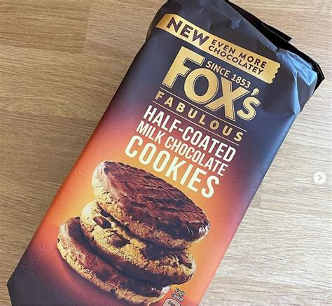 NEW Half Coated Milk Chocolate Cookies From Fox S Biscuits Uk Only