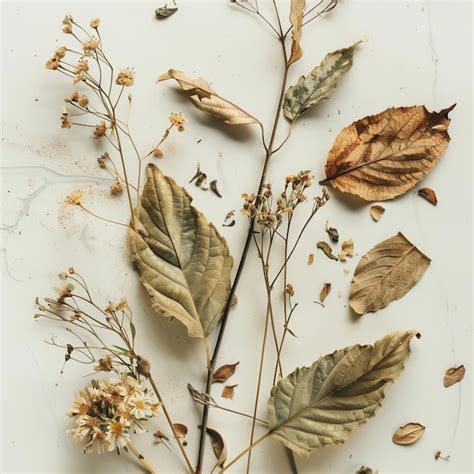 Premium Photo Leaves Dry Flowers Of Herbal Tea Background